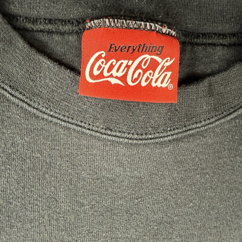 Vintage (1999) Coca Cola Black Crewneck Size Medium - Picture 3 of 8